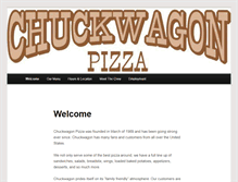 Tablet Screenshot of chuckwagonpizza.com